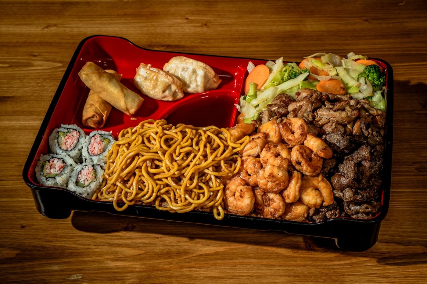BEEF & SHRIMP BENTO