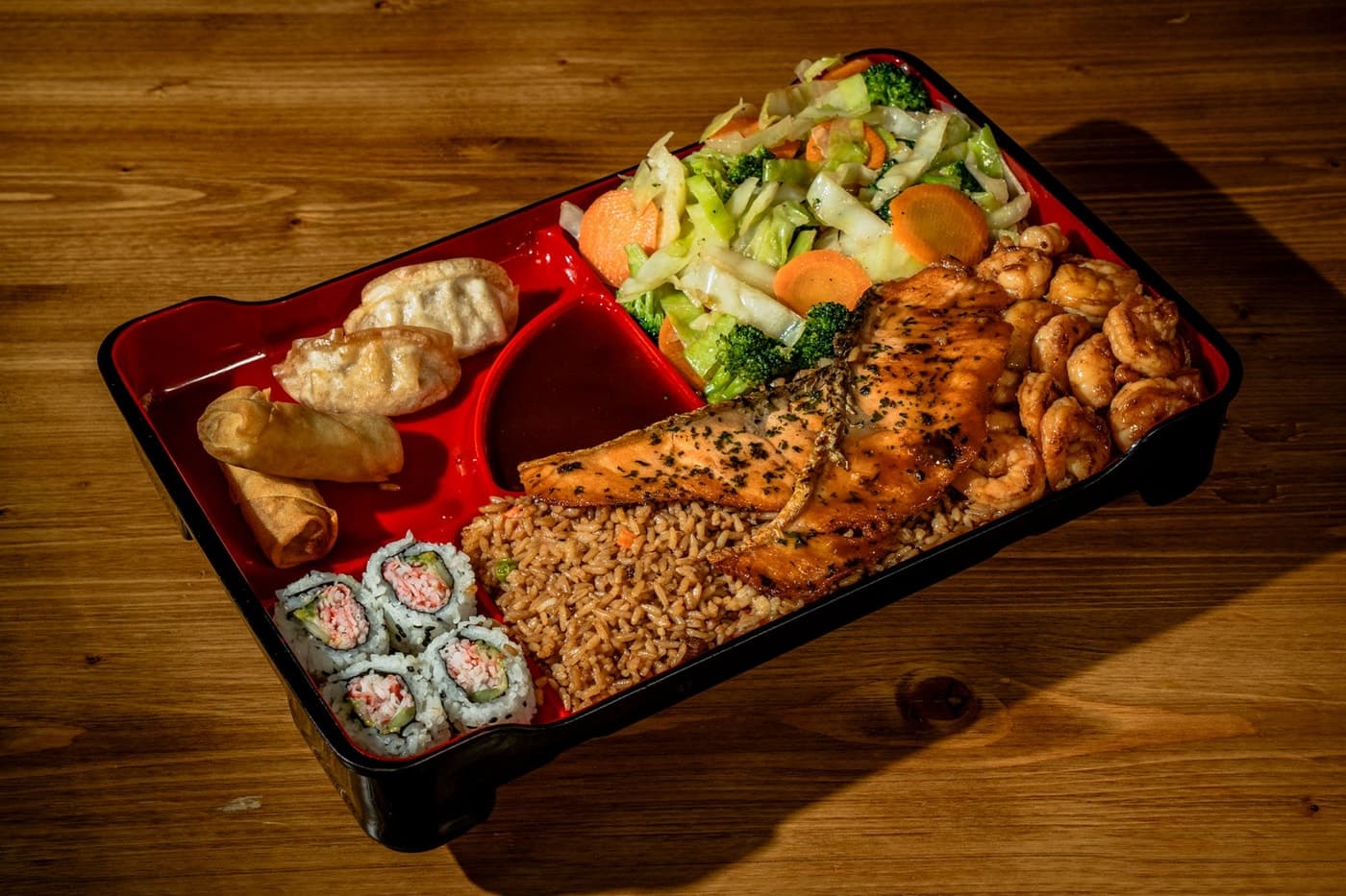 SALMON & SHRIMP BENTO